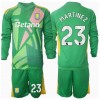 Aston Villa Emiliano Martinez #23 Torwart Heimtrikot 2024-25 Langarm (+ kurze hosen)